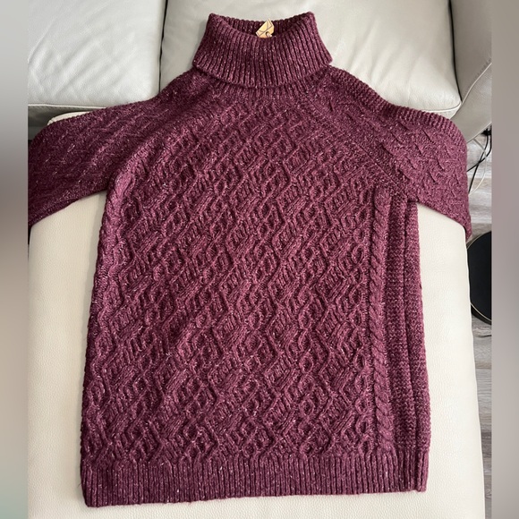 NWT - Fat Face Women’s Turtleneck Cable Knit Sweater - US 8/M - Picture 6 of 14